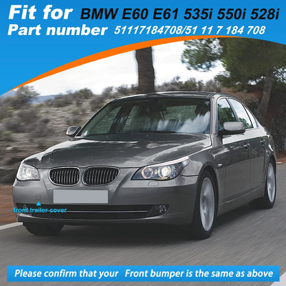 Front Bumper Tow Hook Cover Cap Towing Eye For BMW E60 E61 535i 550i 528i Accessories 2008-2010 51117184708 Car Accessories