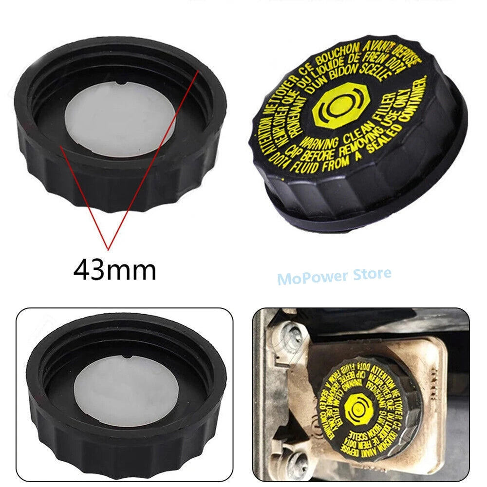 1pc Brake Fluid Cap Brake Fluid Reservoir Bottle Tank Cap Cover Plastic 5.2cm* 4.3cm 1613328880 For Peugeot 206 306 307 308