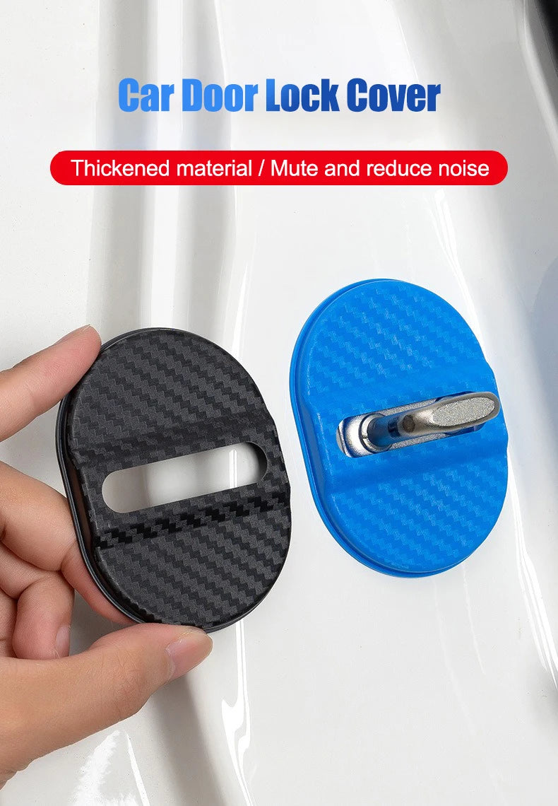 For Opel Corsa Astra Insignia Mokka Adam Combo OPC Antara Vectra 4PCS Car Door Lock Cover Stainless Steel Protection Accessories