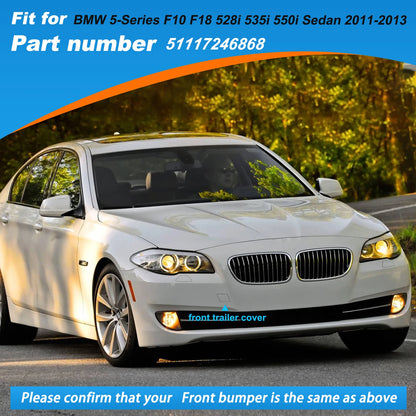 Front Bumper Tow Hook Cover Cap Towing Eye For BMW 5-Series F10 F18 528i 535i 550i Sedan Accessories 2011 2012 2013 51117246868