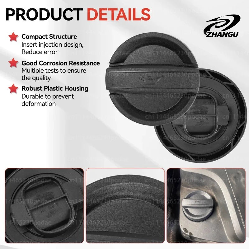 ZHANGU 11128655331  Engine Oil Filler Neck Sealing Tank Cap Cover For Bmw 1 3 5 Series E60 E87 E90 E91 F10 F11 F20 F21 F30 Mini