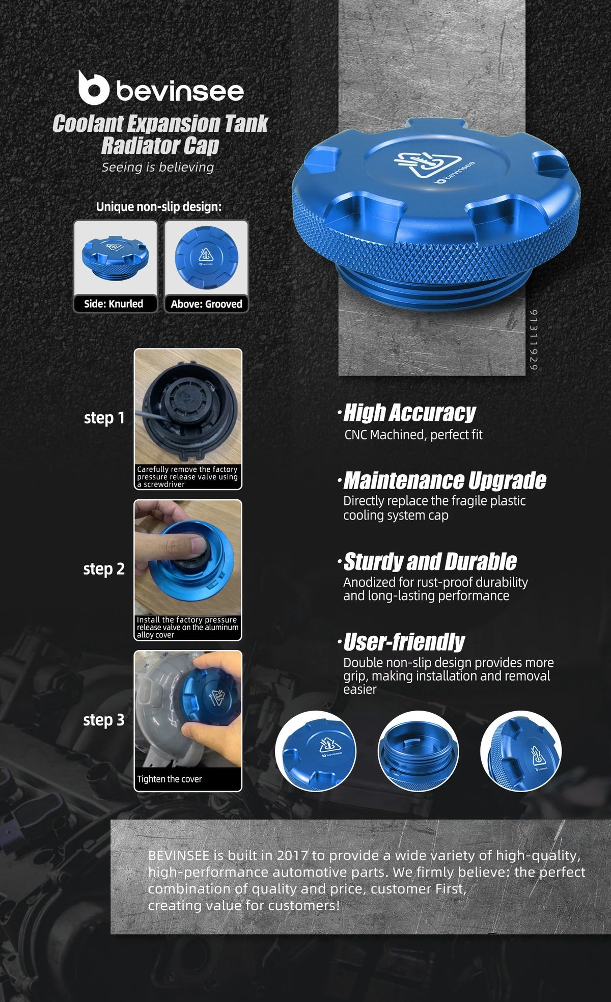 Coolant Reservoir Tank Cap for VW for Golf MK7 MK6 for Scirocco, for Audi A3 S3 TT, for SEAT Leon MK3 5F, for Skoda Octavia 3