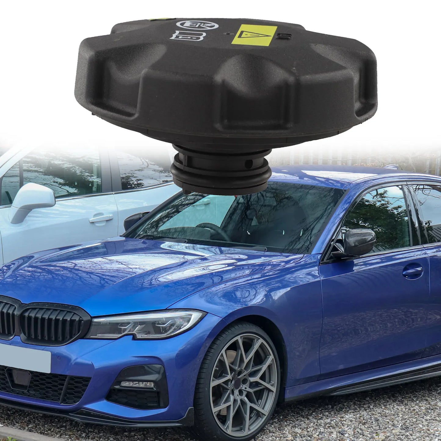 Car Radiator Expansion Water Tank Cap Cover For BMW 3/5/7 Series X3 E70 E82 E88 E89 E90 E91 E92 17117521071 Exterior Parts