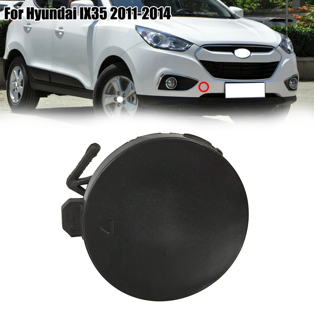 Cover Front Bumper Tow Hook Eye Cap 1pc Black Exterior Replacement Tow Cap Towing Hook Hole Cover Car Accessories