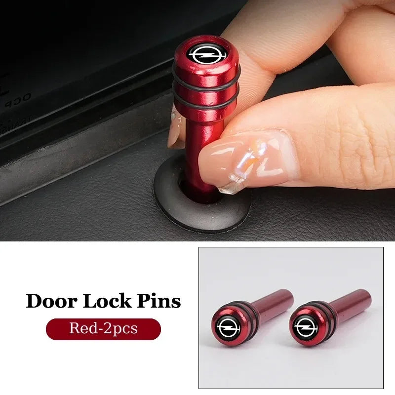 2/4Pcs Car Interior Door Lock Pins Rods Knobs Accessories For Opel Corsa Astra Insignia Zafira Meriva Mokka Grandland Vivaro