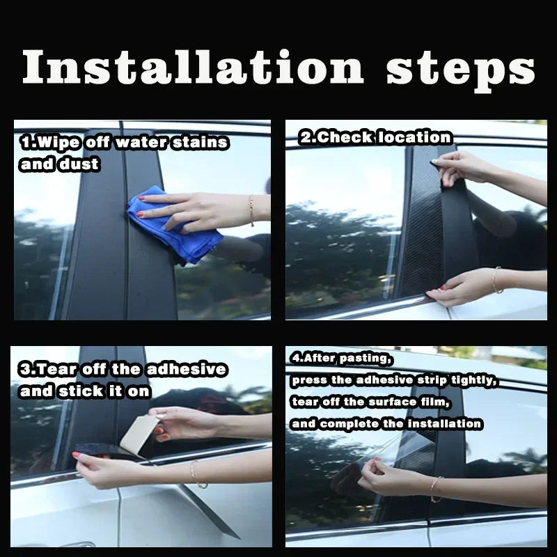 Car Pillar Posts Door Window Trim Stickers Styling For Opel Antara Vauxhall Antara Insignia A Buick For Chevrolet Captiva Sport