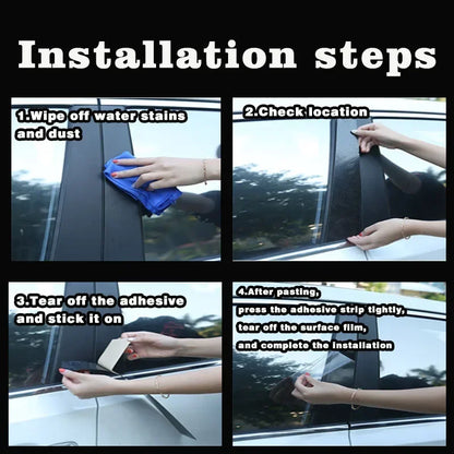 Car Pillar Posts Door Window Trim Stickers Styling For Opel Antara Vauxhall Antara Insignia A Buick For Chevrolet Captiva Sport