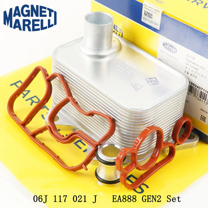 1PCS 06J117021J 06L117021G EA888 Engine Oil Cooler for VW Beetle Golf Jetta Passat Tiguan Scirocco for Audi A3 A4 A5 A6 A7 Q3 Q5