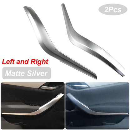 Upgraded Car Left Right Interior Door Armrest Pull Handle Outer Cover Trim For BMW X1 E84 2010-2016