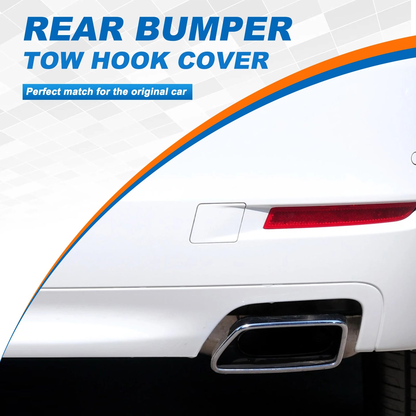 Rear Bumper Tow Hook Cover Cap Towing Eye For BMW 5-Series F10 STANDARD 528i 535d 535i 550i Sedan Accessories 2014 2015 2016