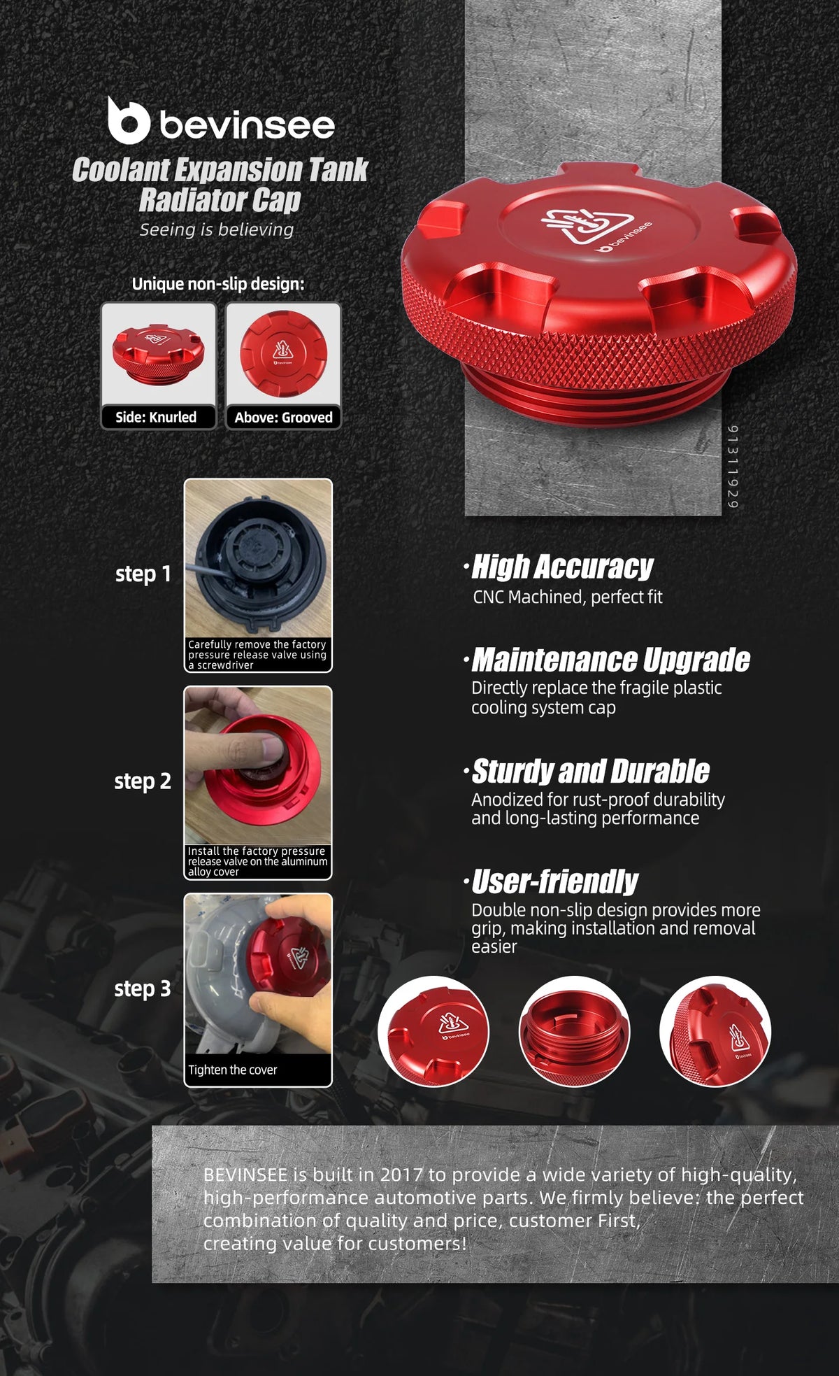 Coolant Reservoir Tank Cap for VW for Golf MK7 MK6 for Scirocco, for Audi A3 S3 TT, for SEAT Leon MK3 5F, for Skoda Octavia 3