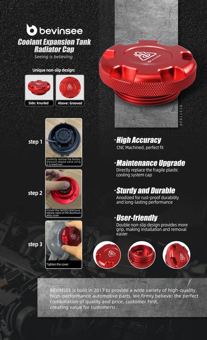 Coolant Reservoir Tank Cap for VW for Golf MK7 MK6 for Scirocco, for Audi A3 S3 TT, for SEAT Leon MK3 5F, for Skoda Octavia 3