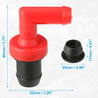 PCV Valve Car Check Valve/Exhaust Valve For Honda For Acura  For Integra B16 B18 B18C Red PCV Valve 17130-PM6-G01 9048018001