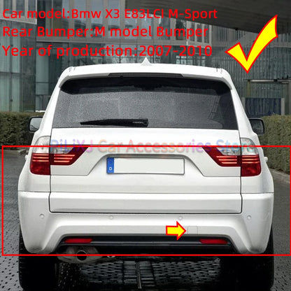 Rear Bumper Tow Hook Cover For BMW X3 E83 LCI M-Sport 2003-2010 Hauling Trailer Shell Bumper Decoration Cap Painted 51123416948