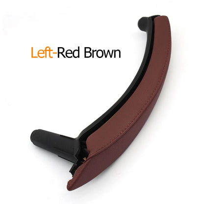 Interior Car Left Right Passenger Door Pull Handle with Leather Cover Trim Replacement For BMW X5 X6 E70 E71 E72 2007-2013