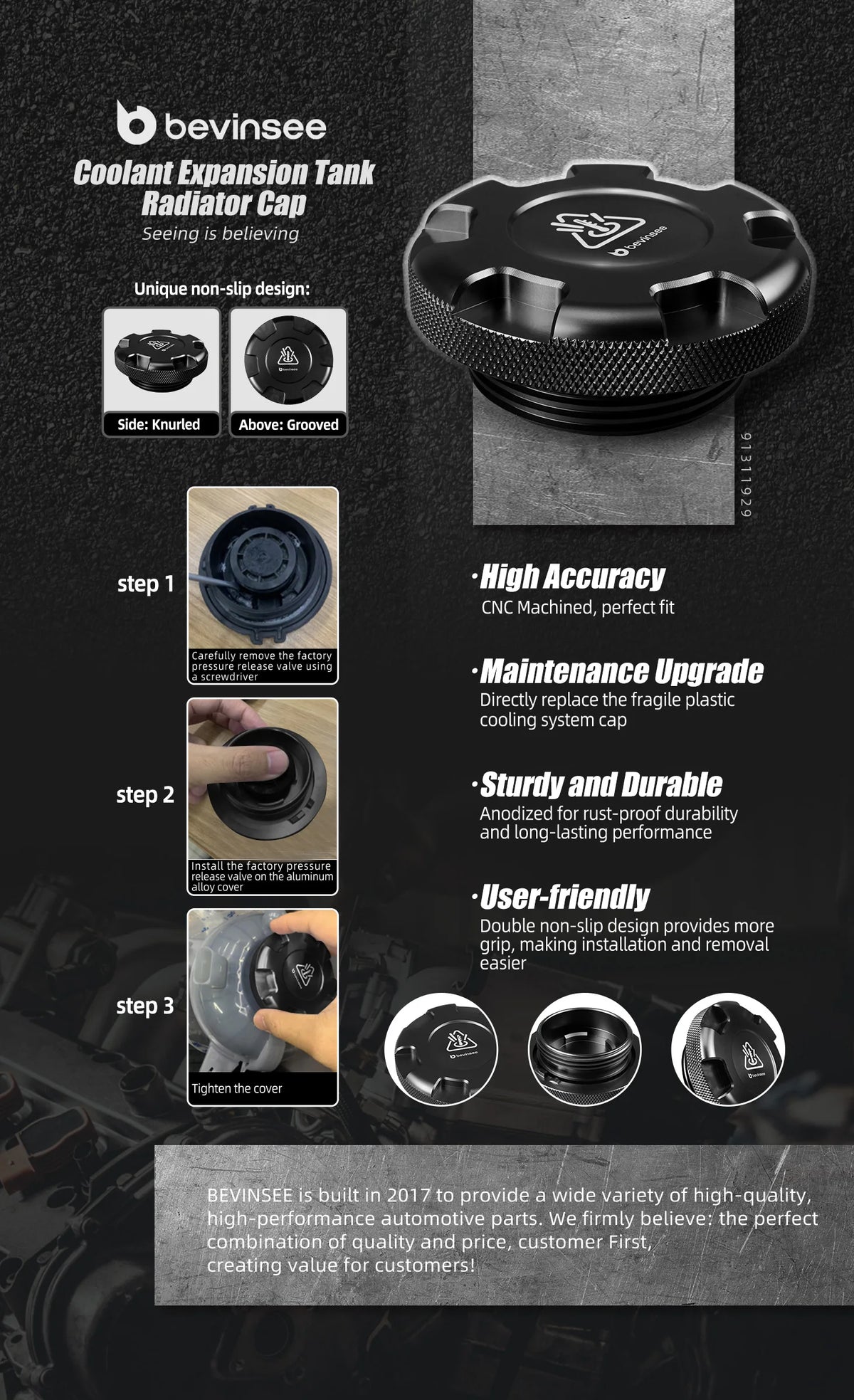 Coolant Reservoir Tank Cap for VW for Golf MK7 MK6 for Scirocco, for Audi A3 S3 TT, for SEAT Leon MK3 5F, for Skoda Octavia 3