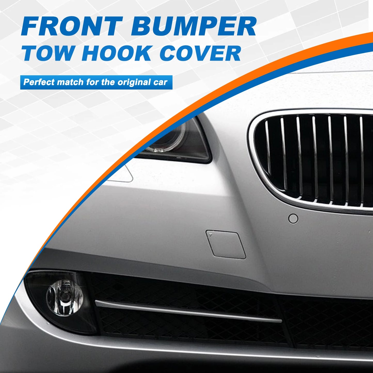 Front Bumper Tow Hook Cover Cap Towing Eye For BMW 5-Series F10 F18 528i 535i 550i Sedan Accessories 2011 2012 2013 51117246868