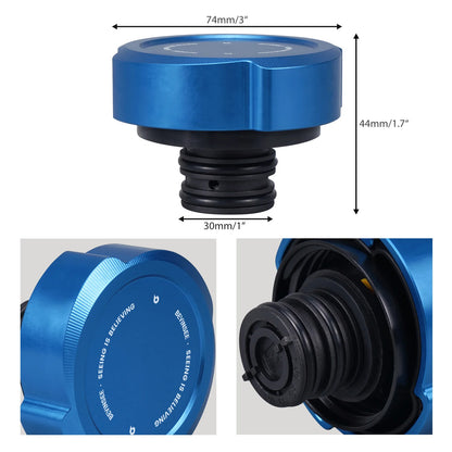 Aluminum Coolant Expansion Tank Cap For BMW E46 E36 E39 X3 E83 X5 E53 Z4 E85 E86 318i 320i 323i 325i 328i 525i 528i 2.5i 3.0i