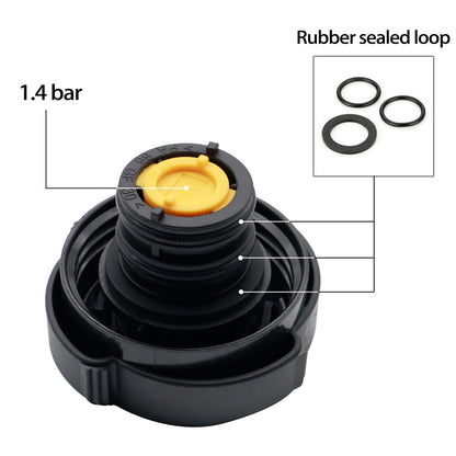 For BMW 3 5 6 7 Series E46 E36 E39 E61 E64 E65 X3 Expansion Tank Cap Radiator Cover Oil cap 17111742232 Replacement  Accessories