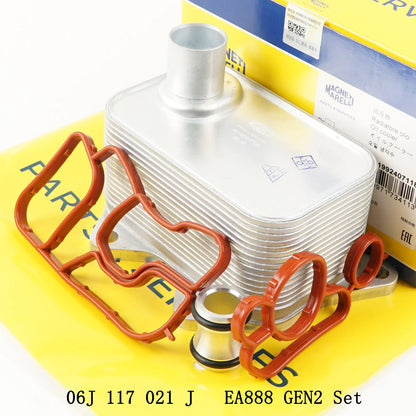 1PCS 06J117021J 06L117021G EA888 Engine Oil Cooler for VW Beetle Golf Jetta Passat Tiguan Scirocco for Audi A3 A4 A5 A6 A7 Q3 Q5