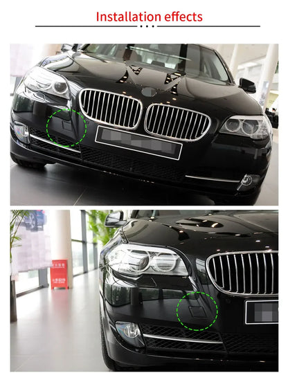 For BMW F10 F11 Car Front Bumper Tow Hook Cover Cap Black For BMW 5 Series 2010-2013 520 523 525 528 530 535 51117246868