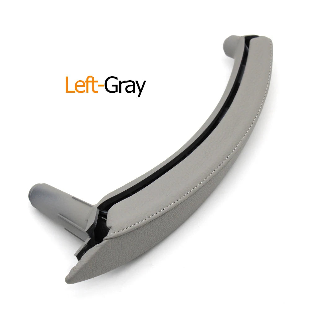 Interior Car Left Right Passenger Door Pull Handle with Leather Cover Trim Replacement For BMW X5 X6 E70 E71 E72 2007-2013