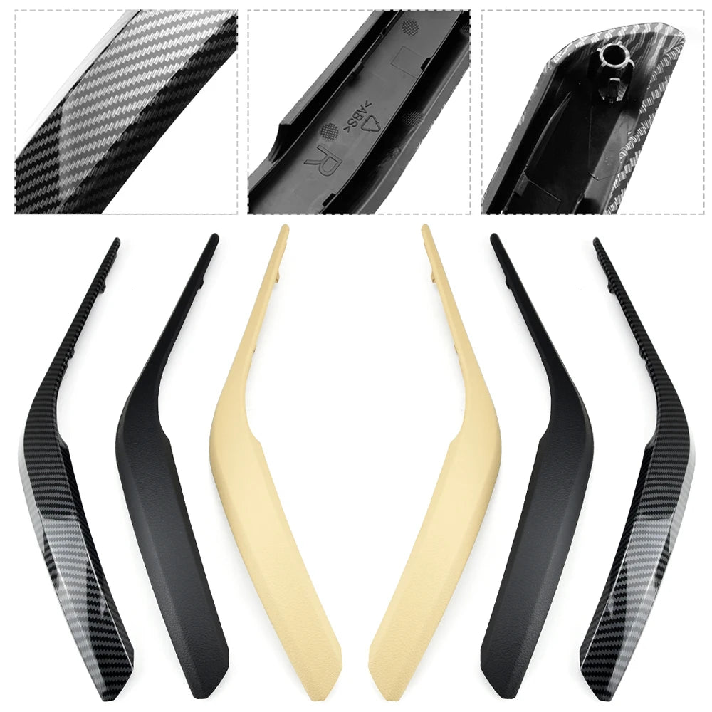 Upgraded Car Left Right Interior Door Armrest Pull Handle Outer Cover Trim For BMW X1 E84 2010-2016