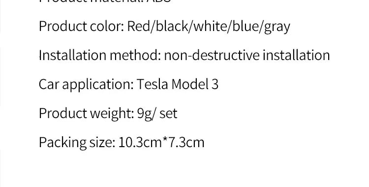 Auto Car Front Bumper Tow Hook Eye Cover Trim Trailer Cap Plug for Tesla Model 3 Automobiles Parts Accessories