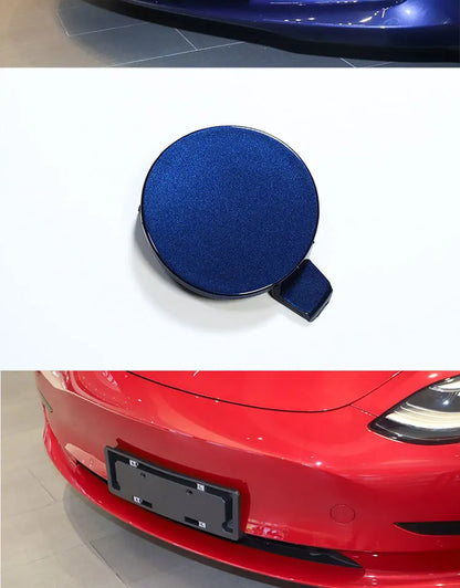 Auto Car Front Bumper Tow Hook Eye Cover Trim Trailer Cap Plug for Tesla Model 3 Automobiles Parts Accessories