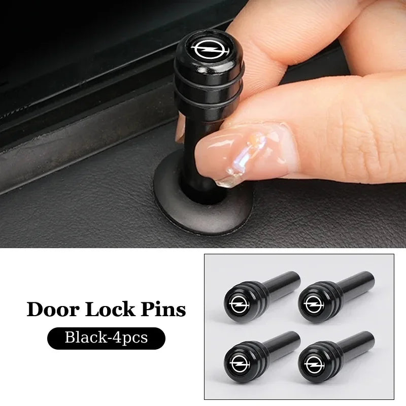 2/4Pcs Car Interior Door Lock Pins Rods Knobs Accessories For Opel Corsa Astra Insignia Zafira Meriva Mokka Grandland Vivaro
