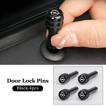 2/4Pcs Car Interior Door Lock Pins Rods Knobs Accessories For Opel Corsa Astra Insignia Zafira Meriva Mokka Grandland Vivaro