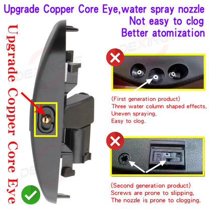 2pcs Car Front Windscreen Washer Spray Nozzle Jet Heated For AUDI A1 A3 A4 A5 A6 A8 Q2 Q3 Q5 Q7 A7 TT Copper Core Spray Nozzle