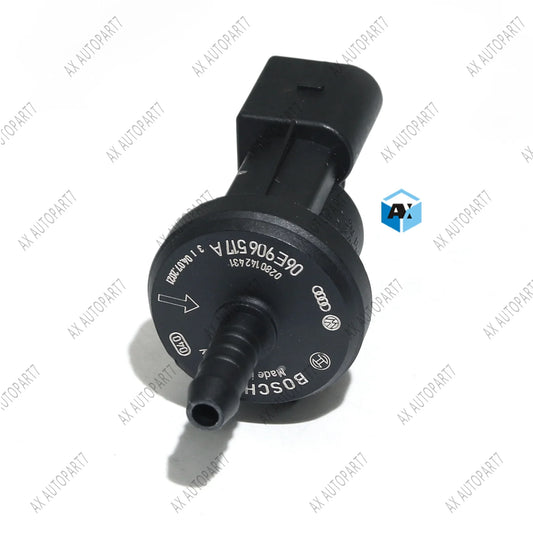 2025 New Brand direct sale EVAP Vapor Canister PURGE Solenoid VALVE 0280142431 For AUDI VW Air Bypass Valve 06E906517A