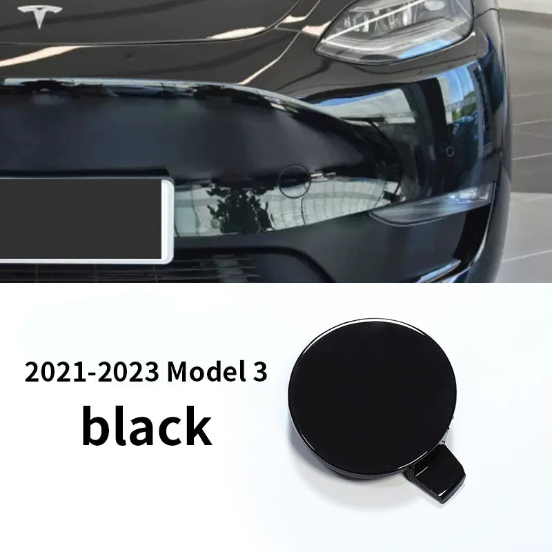 Auto Car Front Bumper Tow Hook Eye Cover Trim Trailer Cap Plug for Tesla Model 3 Automobiles Parts Accessories