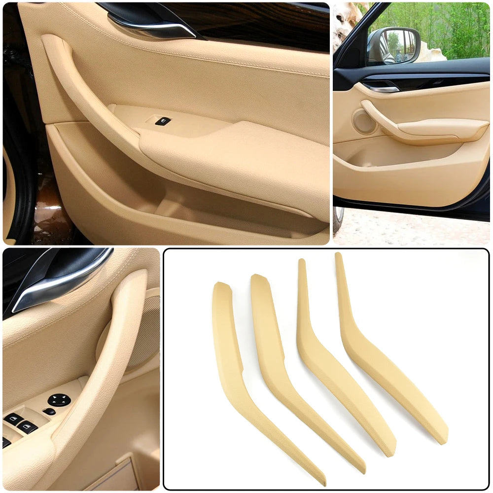 Upgraded Car Left Right Interior Door Armrest Pull Handle Outer Cover Trim For BMW X1 E84 2010-2016