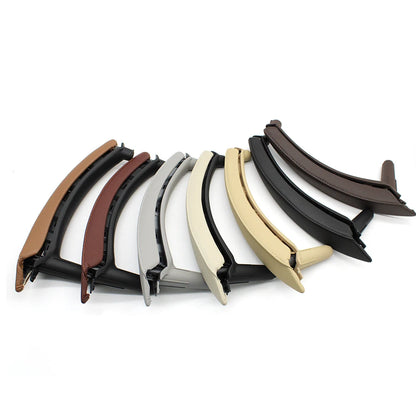 Interior Car Left Right Passenger Door Pull Handle with Leather Cover Trim Replacement For BMW X5 X6 E70 E71 E72 2007-2013