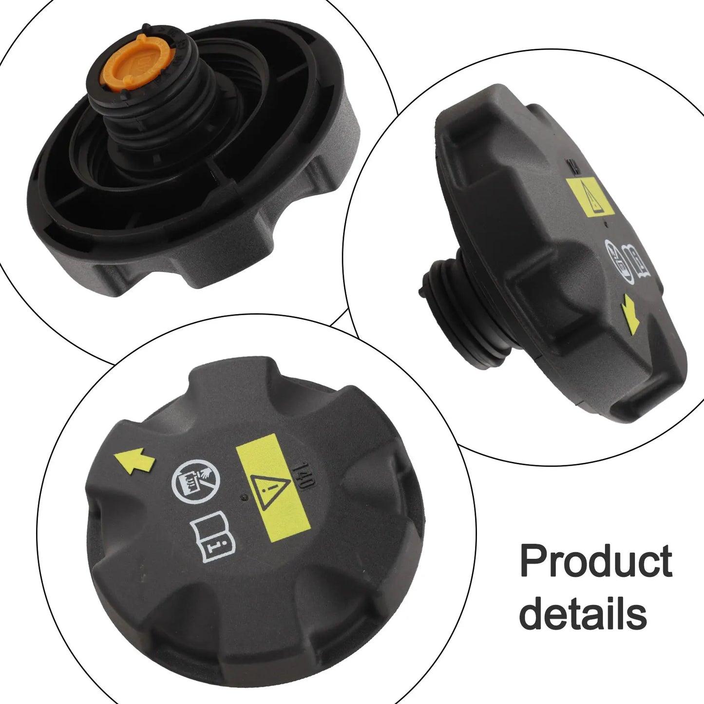 Car Radiator Expansion Water Tank Cap Cover For BMW 3/5/7 Series X3 E70 E82 E88 E89 E90 E91 E92 17117521071 Exterior Parts
