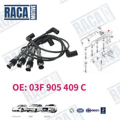 For Audi A1 A3 VW Beetle Caddy Golf  Jetta Polo Touran Seat Skoda 1.2Tsi Ignition lead 03F905409C 03F 905 409 C
