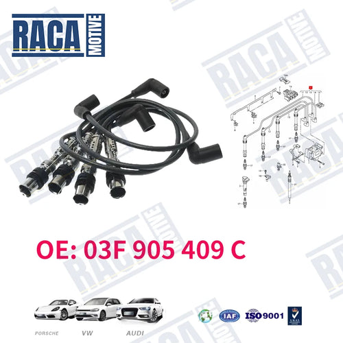 For Audi A1 A3 VW Beetle Caddy Golf  Jetta Polo Touran Seat Skoda 1.2Tsi Ignition lead 03F905409C 03F 905 409 C