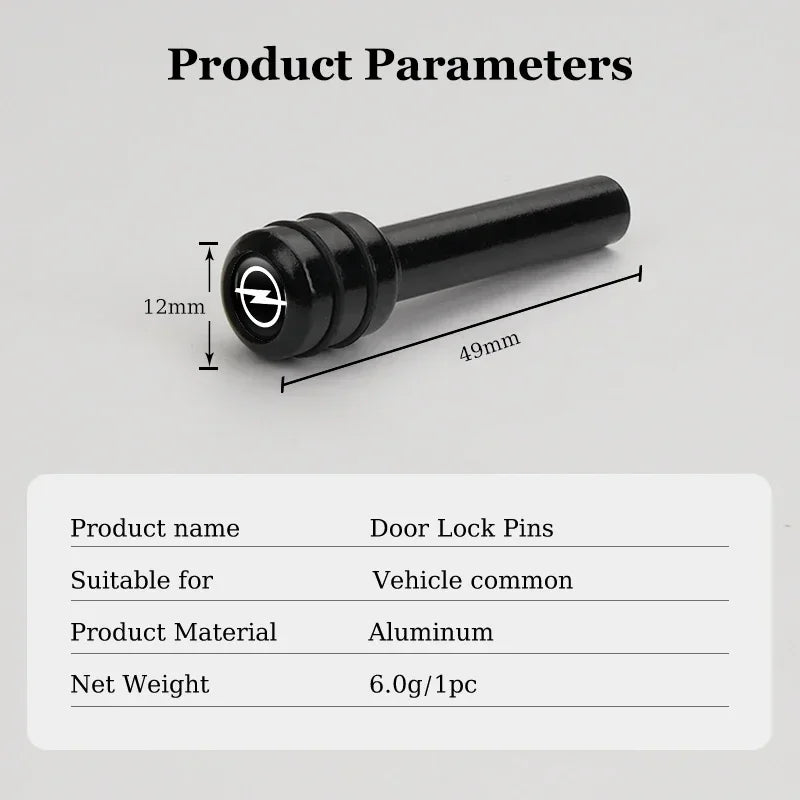 2/4Pcs Car Interior Door Lock Pins Rods Knobs Accessories For Opel Corsa Astra Insignia Zafira Meriva Mokka Grandland Vivaro