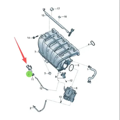 06E906517A 06E906517 Purge Control Valve for Audi A6 C6 2.4 2.8 3.0T 2004-2011 Evaporative Emission System