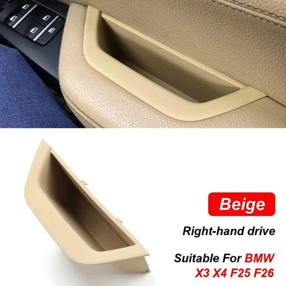 LHD RHD Interior Driver Door Pull Handle Armrest Panel Cover Storage Box For BMW X3 X4 F25 F26 2010-2016 51417250307