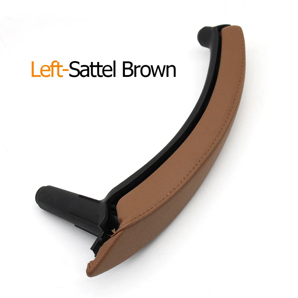 Interior Car Left Right Passenger Door Pull Handle with Leather Cover Trim Replacement For BMW X5 X6 E70 E71 E72 2007-2013
