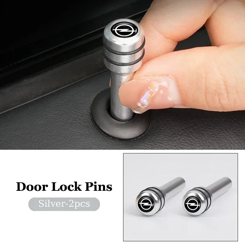 2/4Pcs Car Interior Door Lock Pins Rods Knobs Accessories For Opel Corsa Astra Insignia Zafira Meriva Mokka Grandland Vivaro