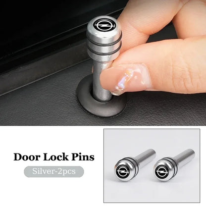 2/4Pcs Car Interior Door Lock Pins Rods Knobs Accessories For Opel Corsa Astra Insignia Zafira Meriva Mokka Grandland Vivaro