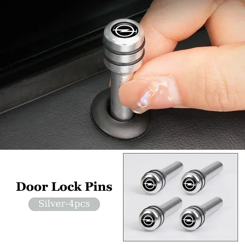 2/4Pcs Car Interior Door Lock Pins Rods Knobs Accessories For Opel Corsa Astra Insignia Zafira Meriva Mokka Grandland Vivaro