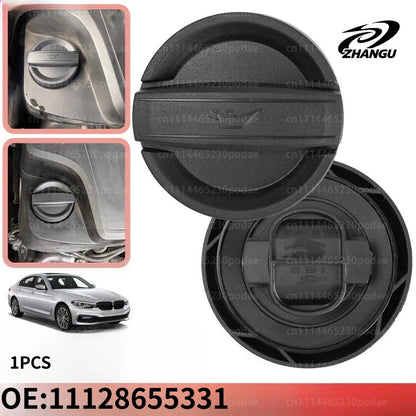 ZHANGU 11128655331  Engine Oil Filler Neck Sealing Tank Cap Cover For Bmw 1 3 5 Series E60 E87 E90 E91 F10 F11 F20 F21 F30 Mini