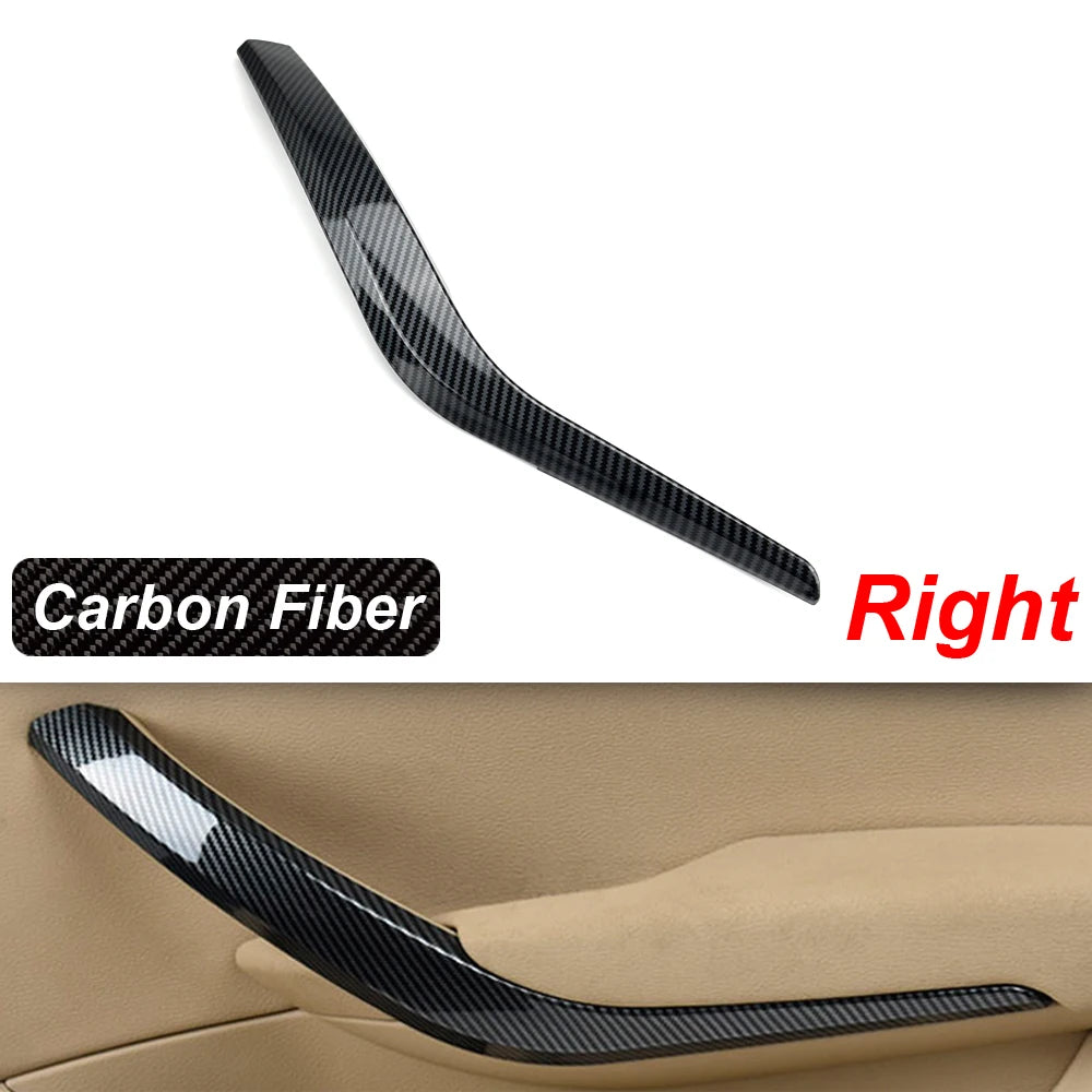 Upgraded Car Left Right Interior Door Armrest Pull Handle Outer Cover Trim For BMW X1 E84 2010-2016