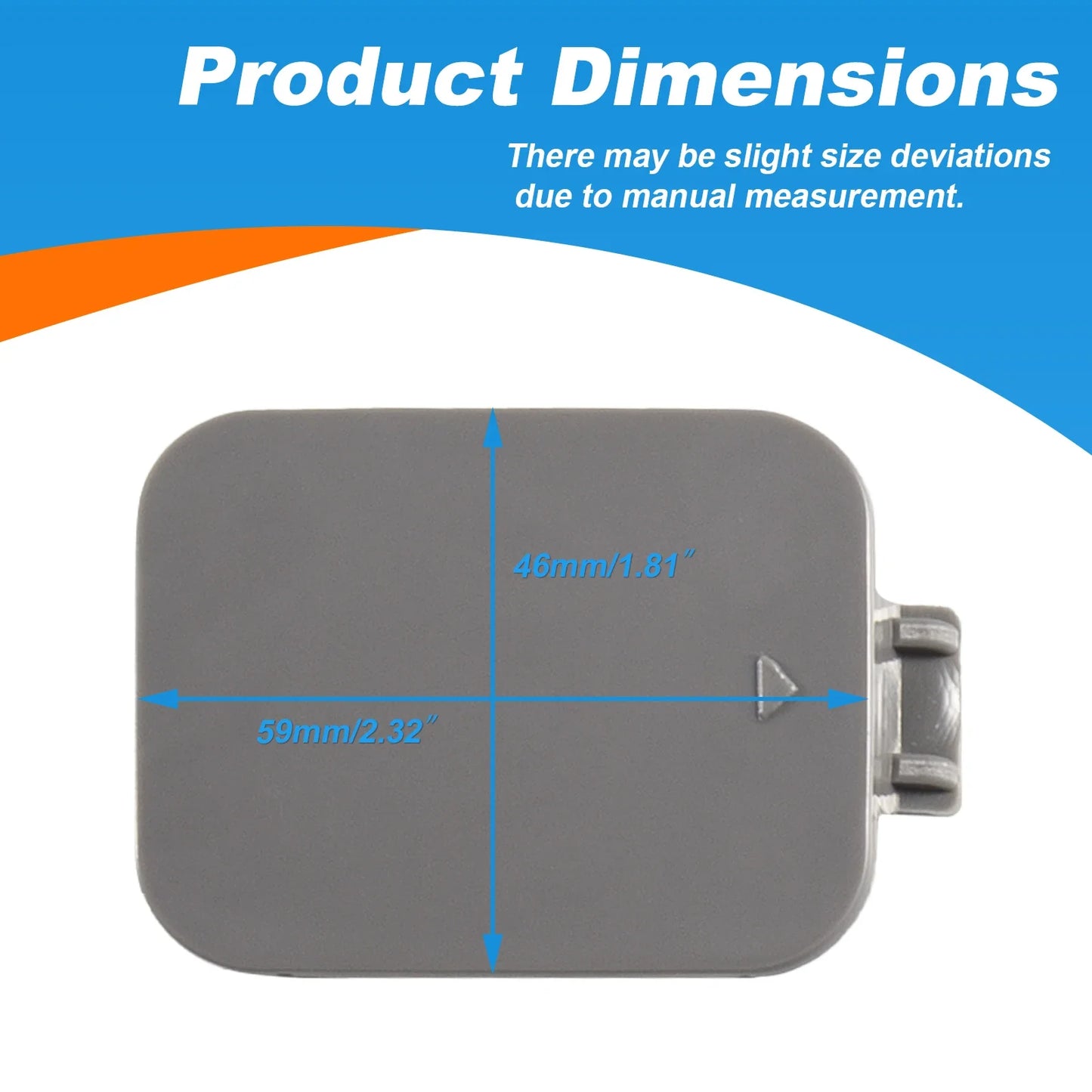 Front Bumper Tow Hook Cover Cap Towing Eye For BMW E60 E61 535i 550i 528i Accessories 2008-2010 51117184708 Car Accessories