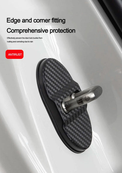 For Opel Corsa Astra Insignia Mokka Adam Combo OPC Antara Vectra 4PCS Car Door Lock Cover Stainless Steel Protection Accessories